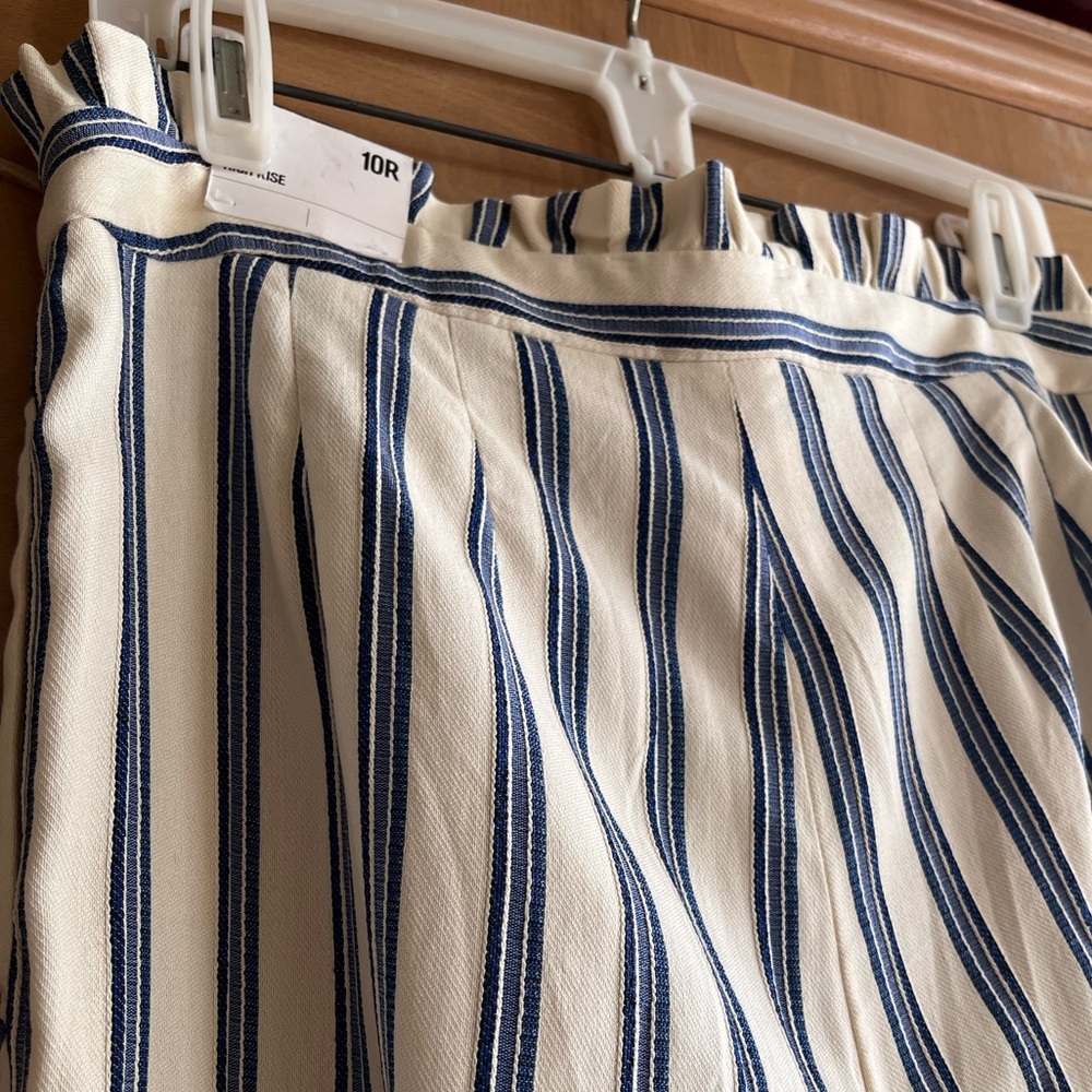 Express NEW ankle, high rise, “paperbag”ruffled waist, 10R pant - Picture 14 of 15